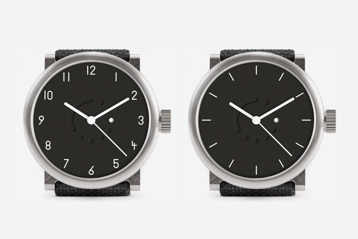 settimana classic black, white Arabic numerals or indices